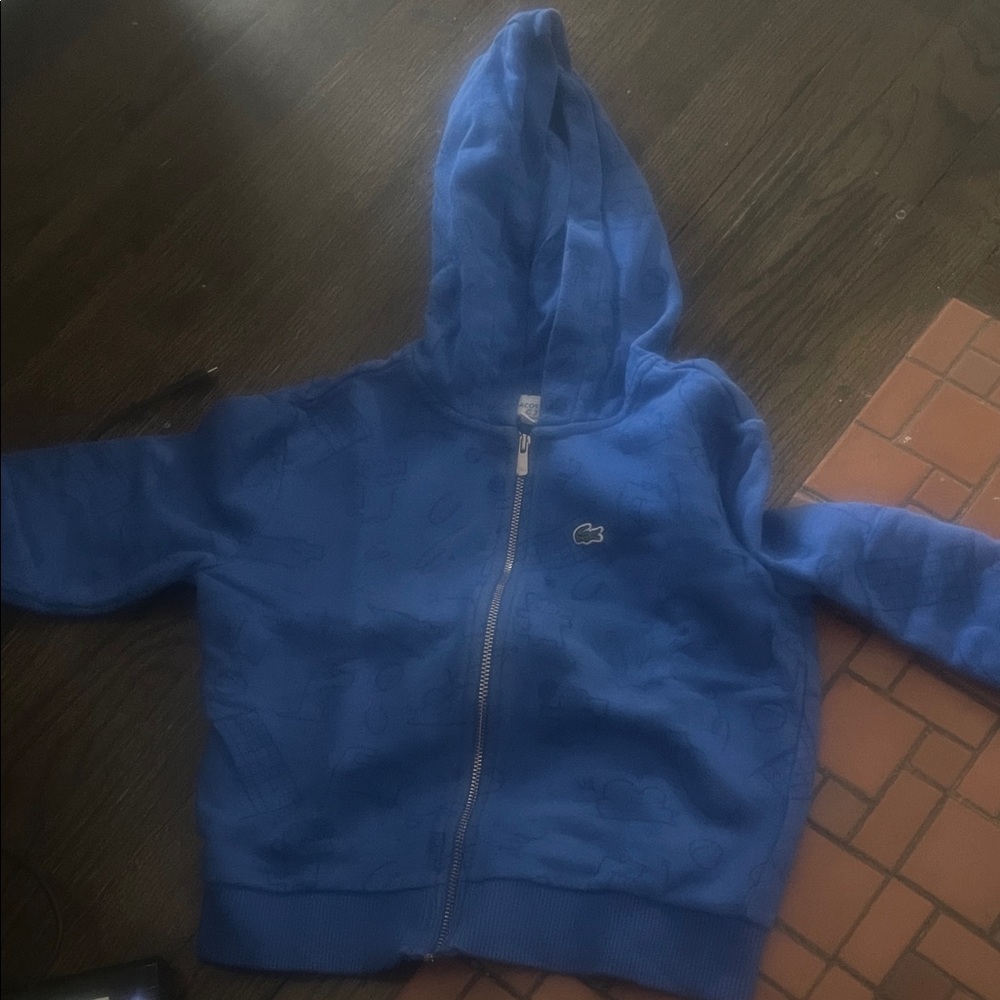 Lacoste Kids Blue Hoodie